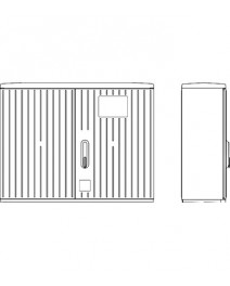 Dulap din poliester striat...